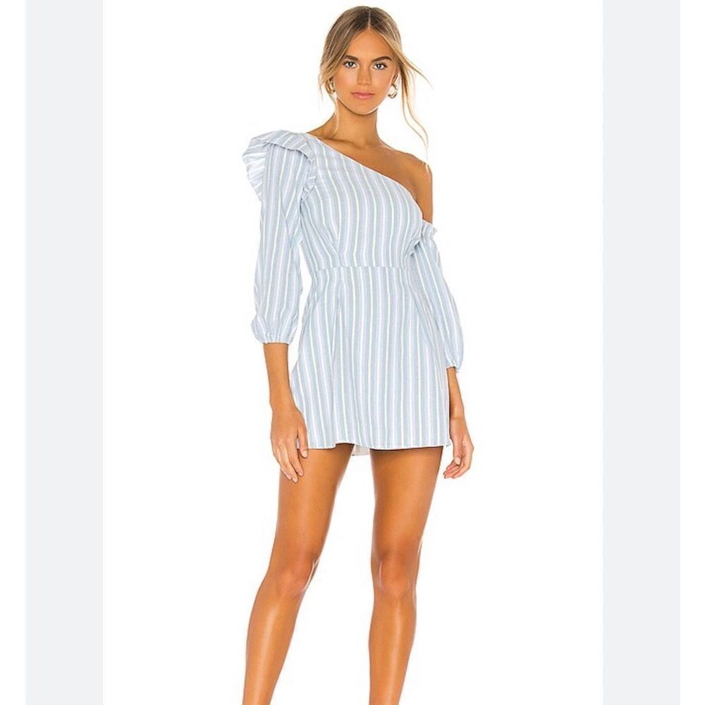 Majorelle Jennie Mini Dress in Blue Chambray Size S